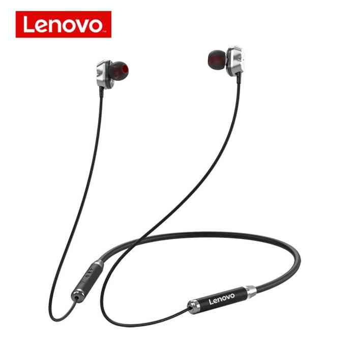 Lenovo HE08 Neckband Dual Dynamic Bluetooth Earphone